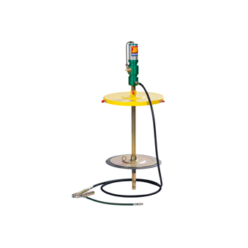 013-1103-B00 <br> Ensemble complet <br> unité de graissage pneumatique portable avec plateau suiveur <br> Surpression 100:1 <br> fûts de 50-60 kg