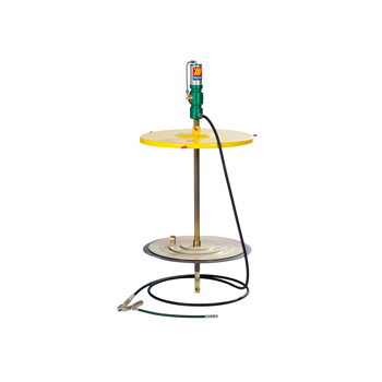 013-1104-000 <br> Ensemble complet <br> unité de graissage pneumatique portable avec plateau suiveur <br> Augmentation de pression 60:1 <br> Fûts de 180-220 kg