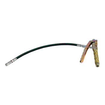 014-1080-000 <br> Pistolet à graisse pour pompe à graisse pneumatique <br> 400 mm <br> Tête de graissage à 4 mors