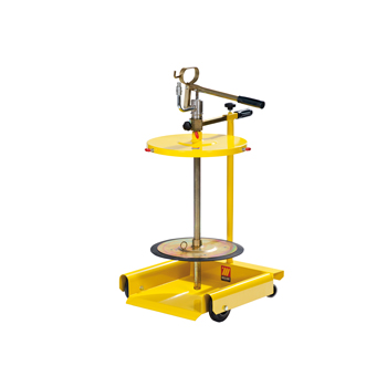 016-1151-C50 <br> Ensemble complet <br> Dispositif de remplissage manuel pour pompes à graisse <br> Chariot à 4 roues <br> Fûts de 50-60 kg