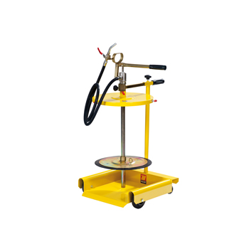016-1152-C50 <b> Ensemble complet <br> Dispositif de remplissage manuel pour pompes à graisse <br> Graissage centralisé <br> Chariot à 4 roues <br> Fûts de 50-60 kg