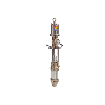 021-0902-DV0 <br> Pompes pneumatiques industrielles double effet <br> pour fluides industriels et chimiques <br> Surpression 2:1 <br> Etanchéité Viton