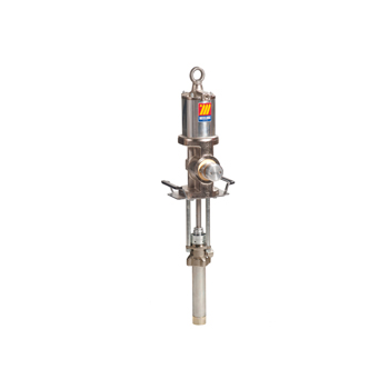 021-0908-DT0 <br> Pompe pneumatique industrielle double effet <br> pour produits pétroliers et chimiques <br> Surpression 8:1 <br> Unité fixe