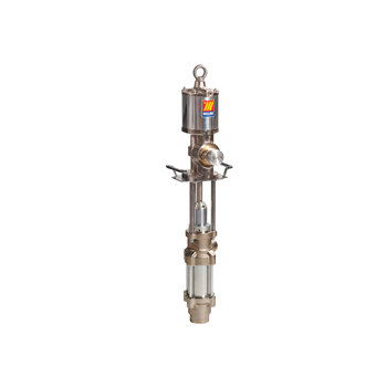 021-1203-DP0 <br> Pompes pneumatiques industrielles double effet <br> pour huile et lubrifiants <br> Surpression 3:1 <br> 100l / min <br> Etanchéité polyuréthane