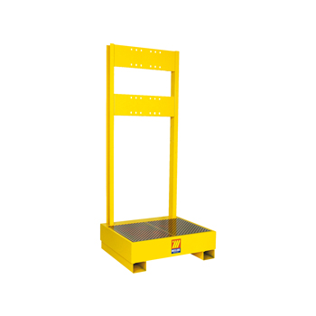 023-1925-000<br>Plateau de récupération avec paroi arrière pour 1 fût<br>pour fût de 180-220 L