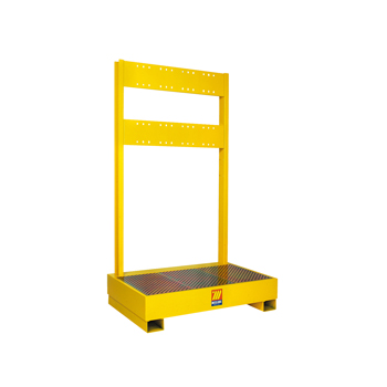 023-1930-000<br>Plateau de récupération avec paroi arrière pour 2 fûts <br>pour fûts de 180-220 L