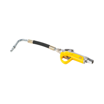 024-1231-A00<br>Pistolets à huile<br> Pistolet à huile <br> raccord tournant F 1/2" <br> Tube flexible 90° <br> anti-goutte manuel diam. 12 mm