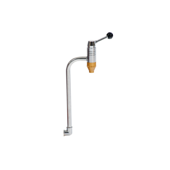 027-1349-000 <br> Accessoires <br> Vanne à bille avec poignée pour doseur d'huile <br> Raccord coudé