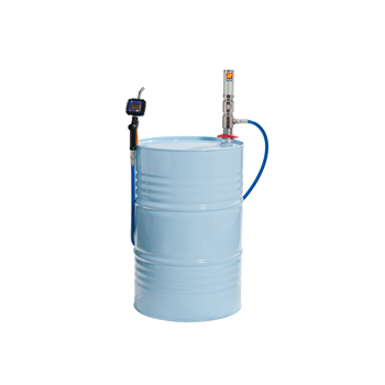 29-1386-000 <br> Ensemble complet <br> Pompe pneumatique pour liquide lave-glace avec pistolet numérique <br> Surpression 1:1 <br> 35 L/min <br> pour fûts 180-220 L