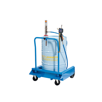 029-1390-000 <br> Ensemble complet <br> Pompe pneumatique mobile pour liquide lave-glace avec pistolet numérique <br> Surpression 1:1 <br> 35 L/min <br> pour fûts 180-220 L