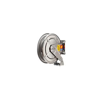 070-2201-400<br>Enrouleur de tuyau automatique fixe pour air/eau<br> Acier inoxydable AISI 304 <br> 20 bar <br> Modèle FX-400 <br> sans tuyau <br>M1/2"G-M1 /2 "G