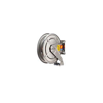 070-2205-400<br>Vaste automatische slanghaspel voor water <br> AISI 304 RVS <br> 150?C <br> 200 bar <br> Model FX-400 <br> zonder slang <br> M1/2"G-M1/2"G