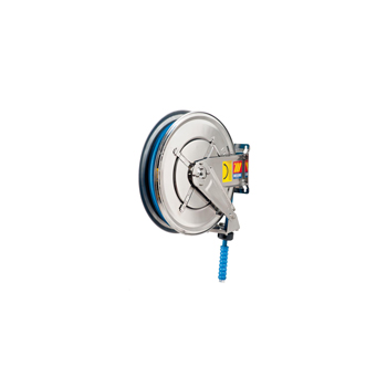 070-2305-415<br>Vaste automatische slanghaspel voor water <br> AISI 304 RVS <br> 150?C <br> 400 bar <br> Model FX-460 <br> 15 m <br> diam. 1/2"