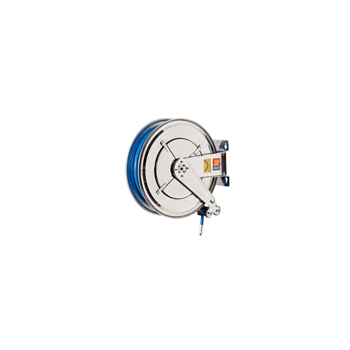 070-2401-420<br>Enrouleur automatique fixe pour air/eau <br> Acier inoxydable AISI 304 <br> 20 bar <br> Modèle FX-550 <br> 20 m <br> diam. 13x19mm