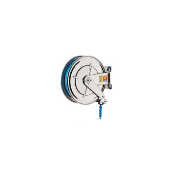 070-2404-325<br>Vaste automatische slanghaspel voor water <br> AISI 304 RVS <br> 150?C <br> 200 bar <br> Model FX-550 <br> 25 m <br> diam. 3/8"