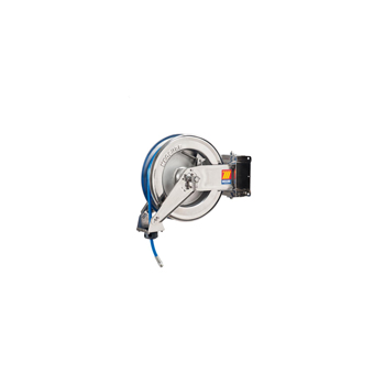 071-2201-315<br>Enrouleur de tuyau automatique pivotant pour air/eau <br> Acier inoxydable AISI 304 <br> 20 bar <br> Modèle SX-400 <br> 15 m <br> diam. 10x14mm