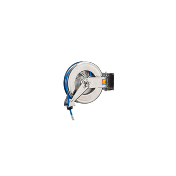 071-2301-320<br>Enrouleur de tuyau automatique pivotant pour air/eau <br> Acier inoxydable AISI 304 <br> 20 bar <br> Modèle SX-460 <br> 20 m <br> diam. 10x14mm
