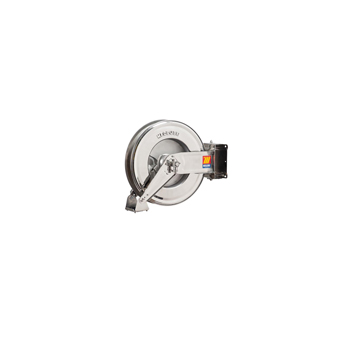 071-2301-400<br>Enrouleur de tuyau automatique pivotant pour air/eau <br> Acier inoxydable AISI 304 <br> 20 bar <br> Modèle SX-460 <br>sans tuyau <br> M1/2"G-M1 /2 "G