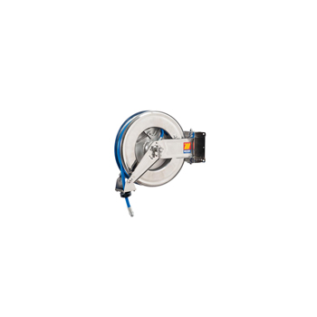 071-2301-418<br>Enrouleur de tuyau automatique pivotant pour air/eau <br> Acier inoxydable AISI 304 <br> 20 bar <br> Modèle SX-460 <br> 18 m <br> diam. 13x19mm
