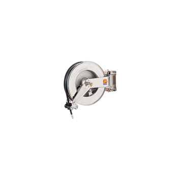 071-2402-425<br>Enrouleur de tuyau automatique pivotant pour air/eau <br> acier inoxydable AISI 304 <br> 20 bar <br> Modèle SX-550 <br> 25 m <br> diam. 1/2"