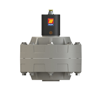 A28-0035-001<br>Amortisseur de pulsation automatique pneumatique <br> Modèle DAMP 35 <br> 35 L/min <br> Polypropylène