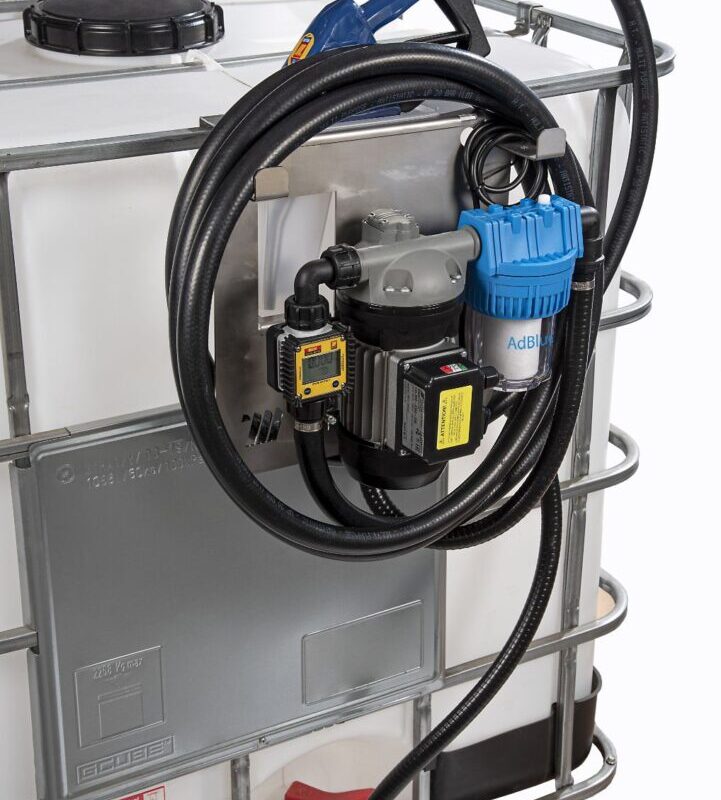 097-5631-230 <br> Kit de base Adblue <br> Pompe de transfert électrique pour Adblue <br> 230V <br> 40 L/min <br> Clapet de pied électronique S60x6 <br> avec filtre <br> pour conteneurs IBC